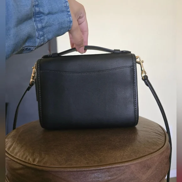 Coach Kip Turnlock Black Crossbody Bag - Picture 5 of 14